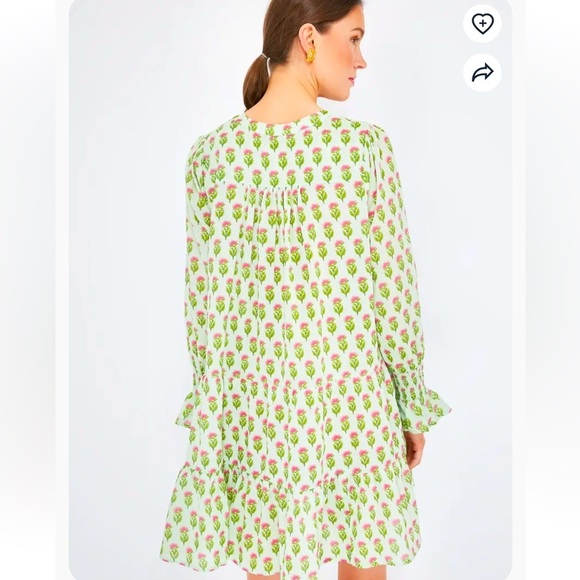 TUCKERNUCK Tnuck Beach Women’s Petite Peony Kenzo Dress Coverup Sz Medium Preppy - Picture 3 of 11